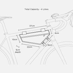 Restrap Race Frame Bag Rahmentasche (4 Liter) Schwarz -Fahrradausrüstung 59202804 04A4hdA5xL5vHPz 1280x1280