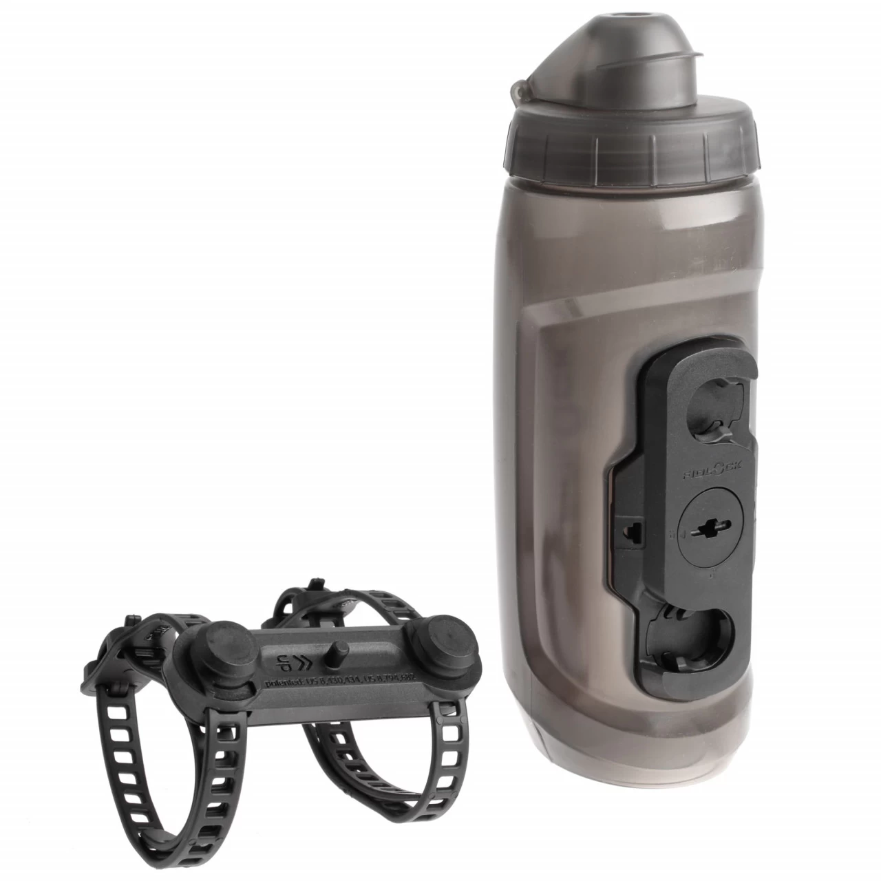 Fidlock TWIST Bottle 590 + Uni Base Transparent Black 4 Fidlock TWIST Bottle 590 + Uni Base Transparent Black – Bild 2