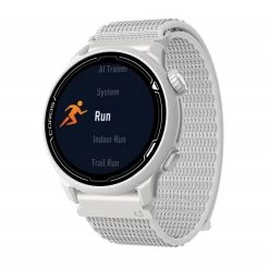 Coros PACE 2 GPS-Sportuhr White Mit Nylon-Armband (Weiß)