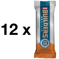 CLIF® Bar 12x Clif Bar Builder's Bar Proteinriegel Chocolate Peanut Butter Schokolade Erdnussbutter Im Praktis