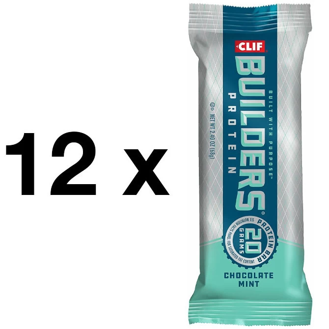 CLIF® Bar 12x Clif Bar Builder's Bar Proteinriegel Chocolate Mint Schokolade Minze Im Praktischen Karton 3 CLIF® Bar 12x Clif Bar Builder's Bar Proteinriegel Chocolate Mint Schokolade Minze Im Praktischen Karton