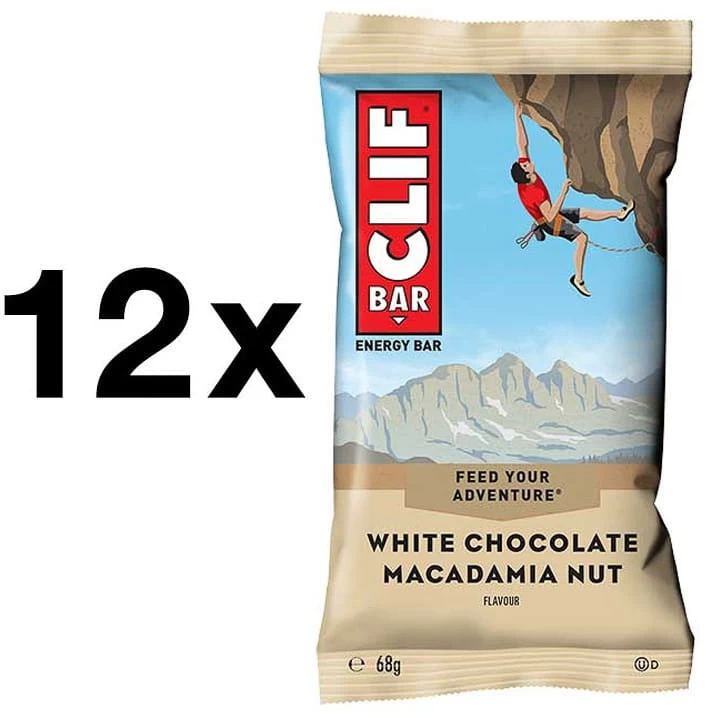 CLIF® Bar 12x Clif Bar Energieriegel White Chocolate Macadamia Macadamianuss In Weißer Schokolade Im Praktisch 3 CLIF® Bar 12x Clif Bar Energieriegel White Chocolate Macadamia Macadamianuss In Weißer Schokolade Im Praktisch