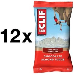 CLIF® Bar 12x Clif Bar Energieriegel Chocolate Almond Fudge Schoko-Mandel Im Praktischen Karton