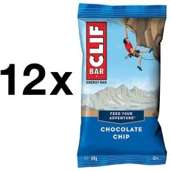 CLIF® Bar 12x Clif Bar Energieriegel Chocolate Chip Schokochips Im Praktischen Karton