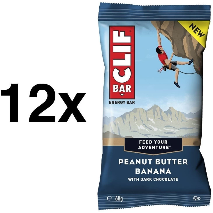 CLIF® Bar 12x Clif Bar Energieriegel Peanut Butter Banana Erdnussbutter Banane Mit Schokolade Im Praktischen K 3 CLIF® Bar 12x Clif Bar Energieriegel Peanut Butter Banana Erdnussbutter Banane Mit Schokolade Im Praktischen K