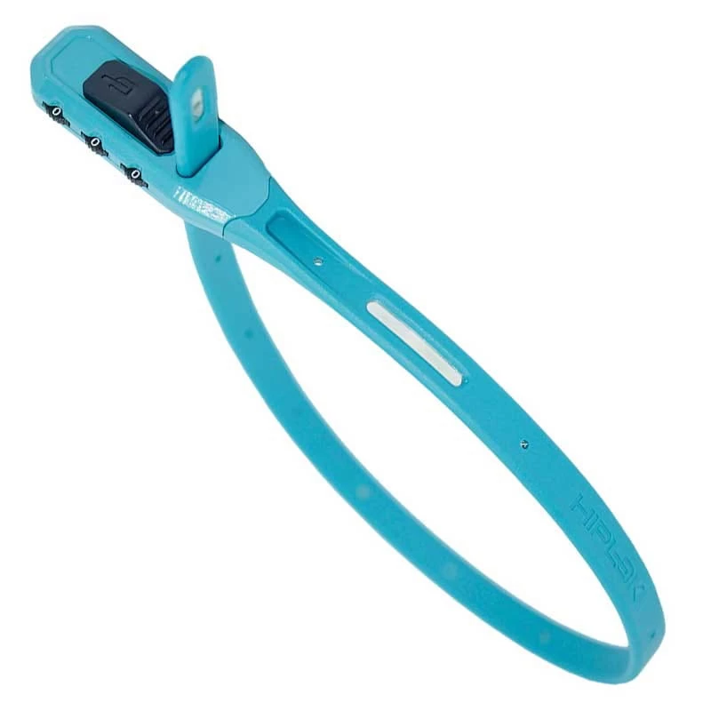 Hiplok Z-Lok Combo Mit Zahlenkombinationsschloss, Stahlkern-Kabelbinderschloss Türkis 3 Hiplok Z-Lok Combo Mit Zahlenkombinationsschloss, Stahlkern-Kabelbinderschloss Türkis