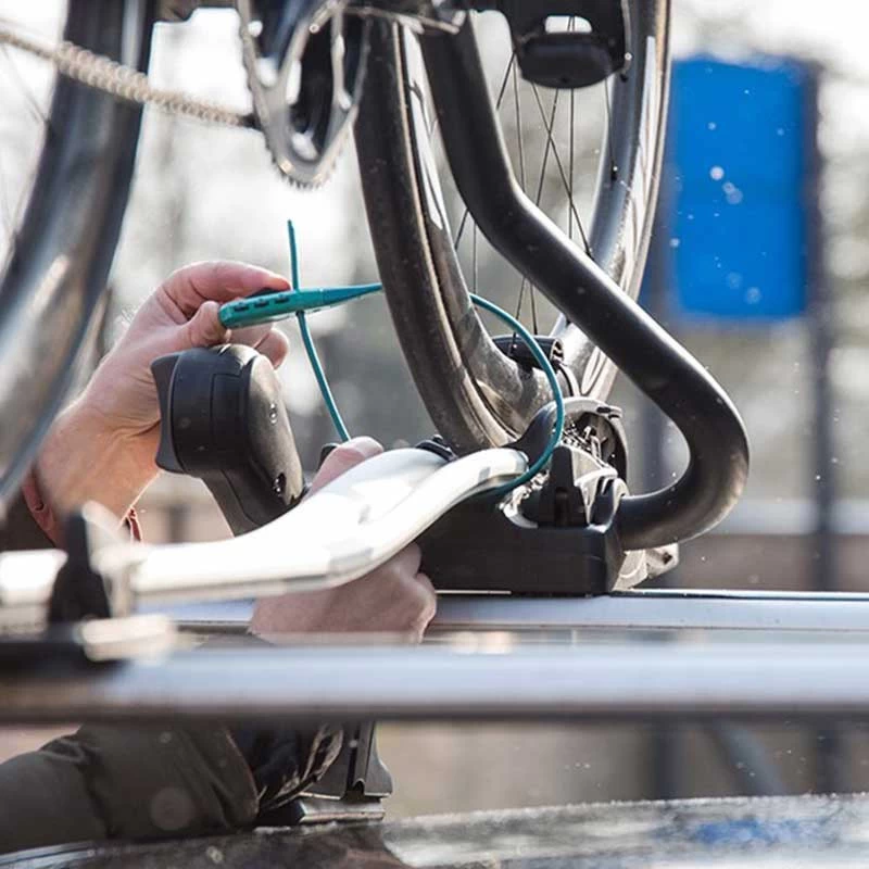 Hiplok Z-Lok Combo Mit Zahlenkombinationsschloss, Stahlkern-Kabelbinderschloss Türkis 4 Hiplok Z-Lok Combo Mit Zahlenkombinationsschloss, Stahlkern-Kabelbinderschloss Türkis – Bild 2