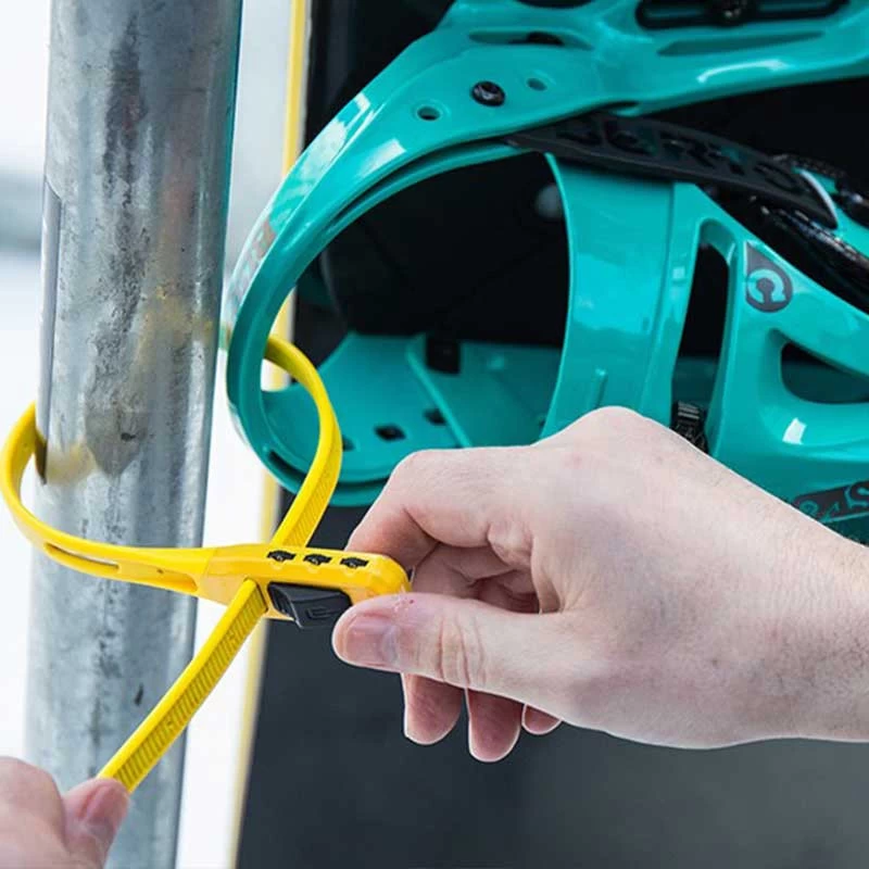 Hiplok Z-Lok Combo Mit Zahlenkombinationsschloss, Stahlkern-Kabelbinderschloss Gelb 6 Hiplok Z-Lok Combo Mit Zahlenkombinationsschloss, Stahlkern-Kabelbinderschloss Gelb – Bild 4