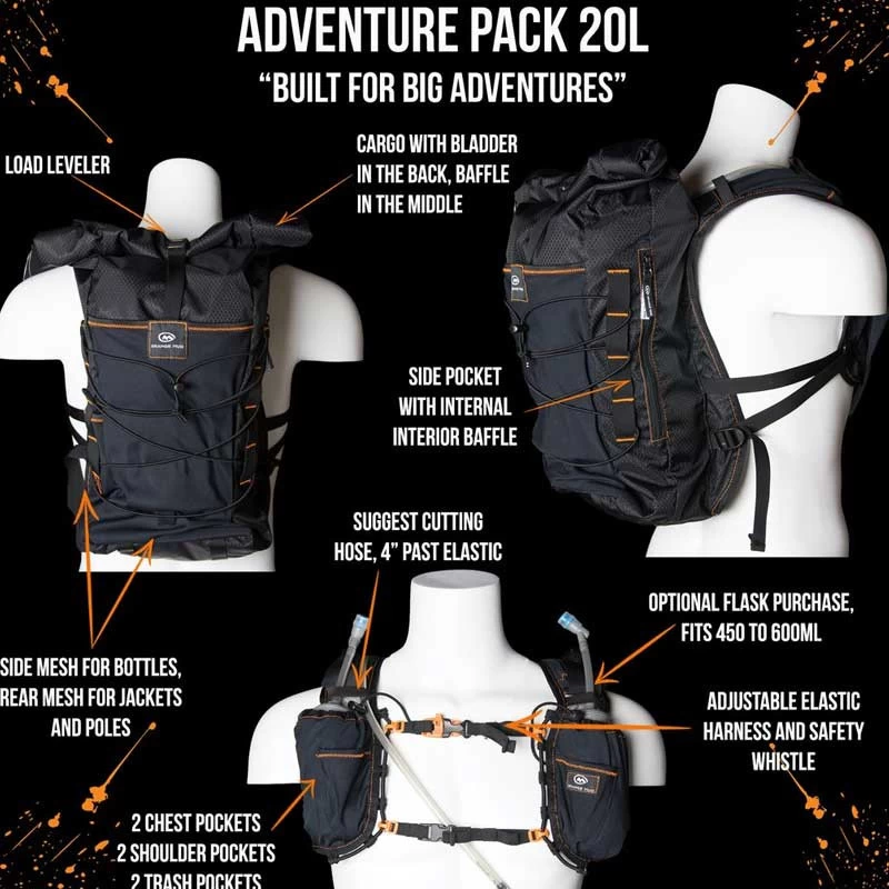 Orange Mud Adventure Pack 20 Liter Trailrunning- Und Bike-Rucksack Inkl. Trinksystem / Trinkblase 5 Orange Mud Adventure Pack 20 Liter Trailrunning- Und Bike-Rucksack Inkl. Trinksystem / Trinkblase – Bild 3