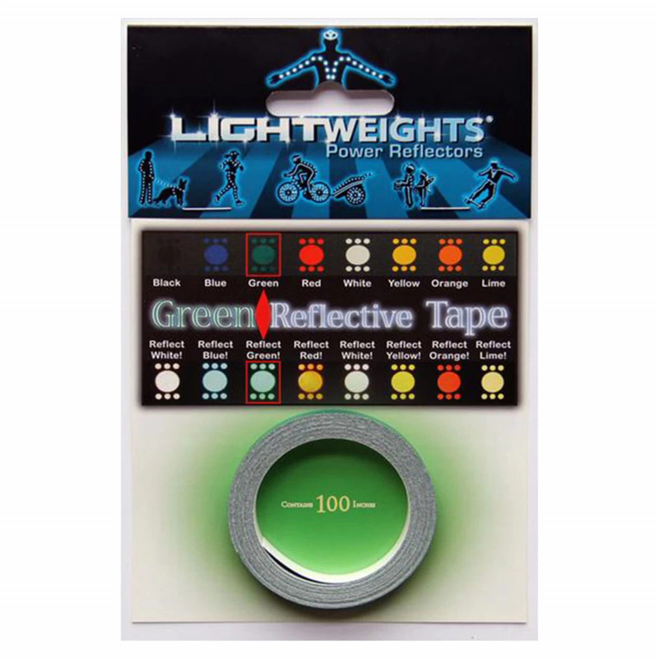 Lightweights Reflective Tape 3M Reflexband - Green (Grün) 3 Lightweights Reflective Tape 3M Reflexband - Green (Grün)
