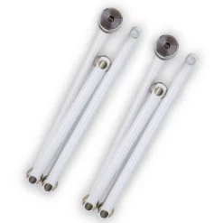 2 Stück Altorlocks APEX Ti Double Light & Strong Titan-Schloss 715 G Weiß