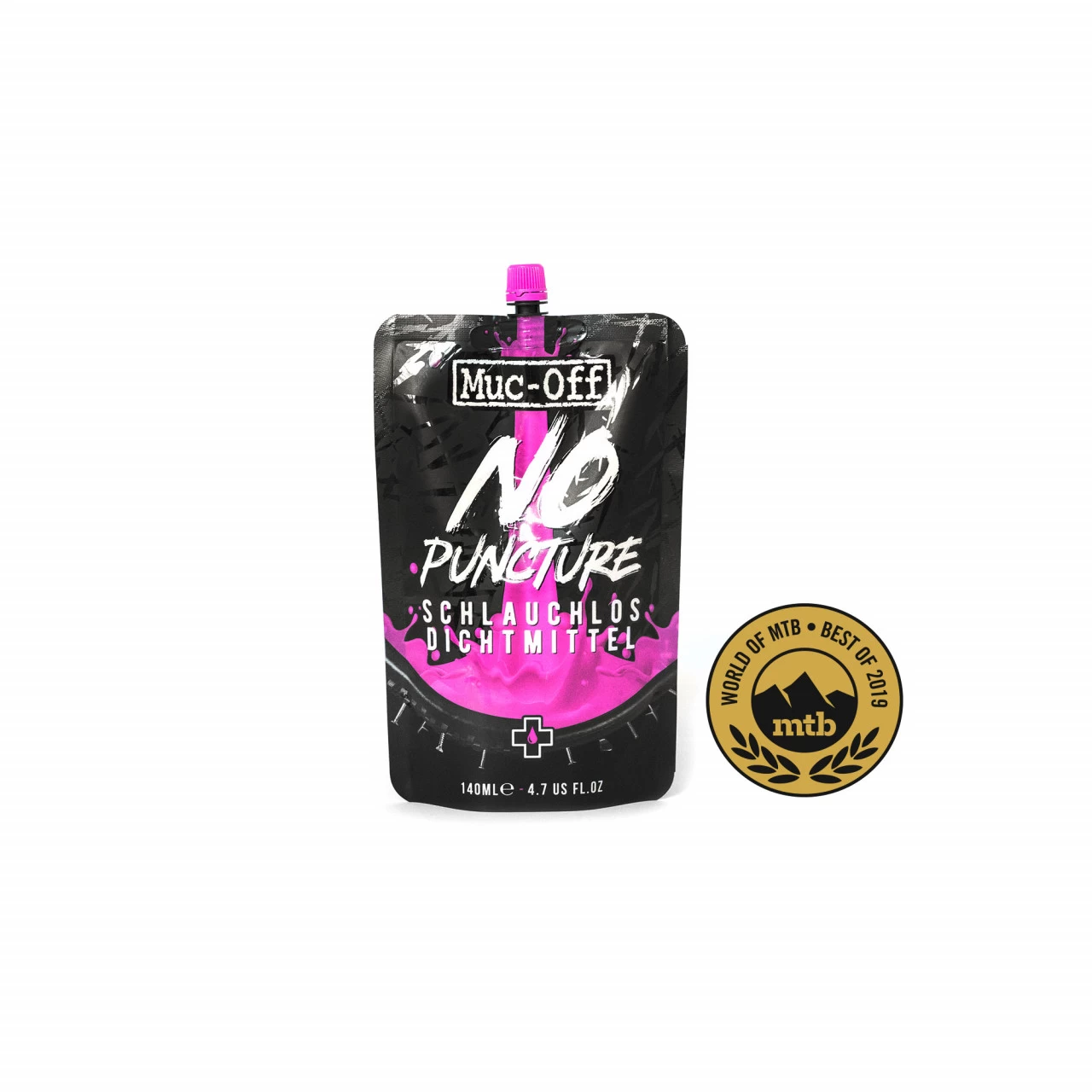 Muc-Off NO Puncture Hassle 140 Ml Pouch Dichtmilch Für Tubeless-Reifen Und Schlauchreifen 3 Muc-Off NO Puncture Hassle 140 Ml Pouch Dichtmilch Für Tubeless-Reifen Und Schlauchreifen