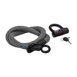 Tex-Lock Eyelet 2.0 Mini-Bügelschloss Aus Textilseil - Gr. M, Grau-Schwarz