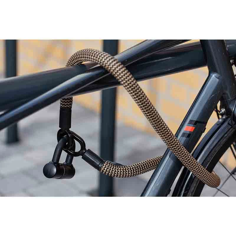 Tex-Lock Eyelet 2.0 Mini-Bügelschloss Aus Textilseil - Gr. M, Gold-Schwarz 4 Tex-Lock Eyelet 2.0 Mini-Bügelschloss Aus Textilseil - Gr. M, Gold-Schwarz – Bild 2