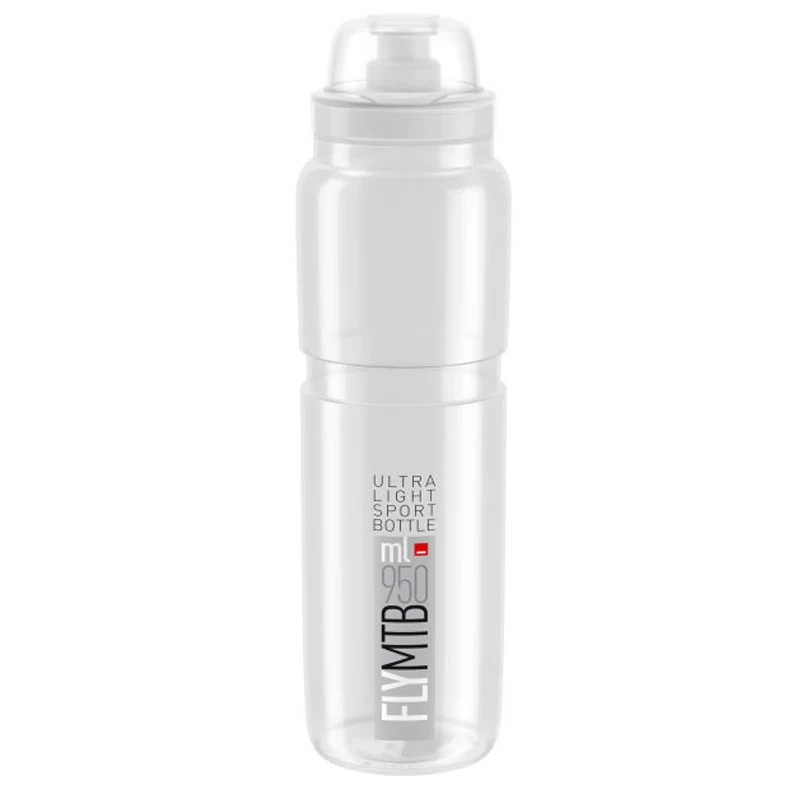 Elite Trinkflasche Fly MTB 950 Ml Transparent-Grau 3 Elite Trinkflasche Fly MTB 950 Ml Transparent-Grau