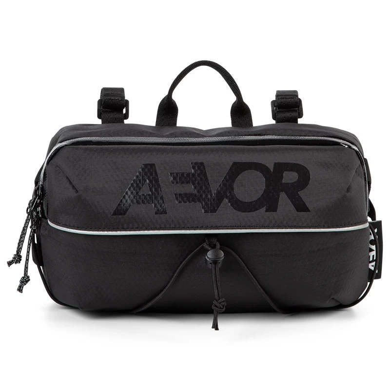AEVOR Bar Bag Proof Black Lenkertasche - Auch Als Sling-Tasche Nutzbar 4 Liter - Schwarz 3 AEVOR Bar Bag Proof Black Lenkertasche - Auch Als Sling-Tasche Nutzbar 4 Liter - Schwarz