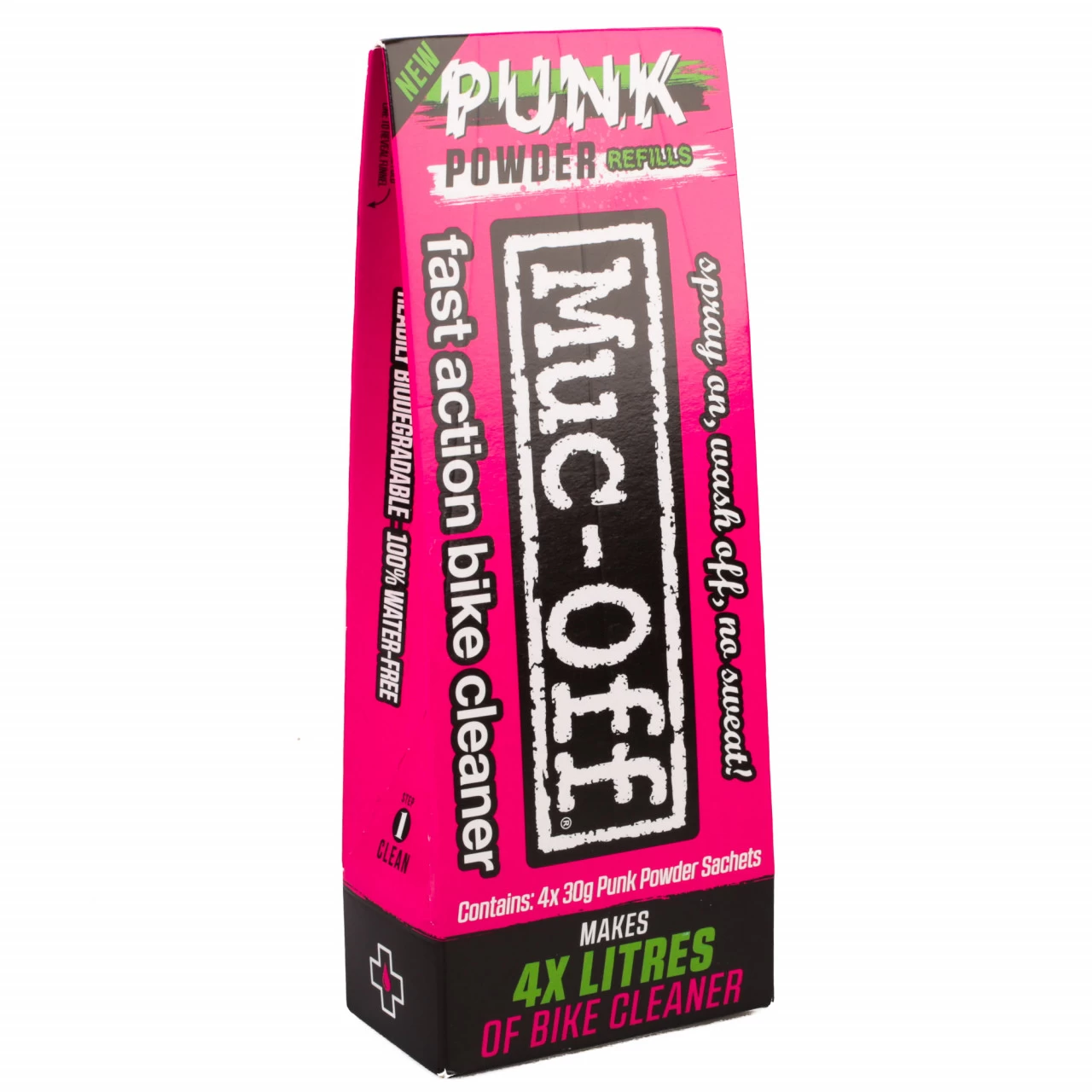 Muc-Off Muc Off Punk Powder Plastikfreies Fahrradreiniger-Pulver (4er-Set) 120 G 3 Muc-Off Muc Off Punk Powder Plastikfreies Fahrradreiniger-Pulver (4er-Set) 120 G
