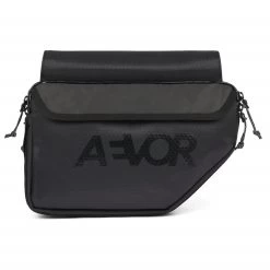 AEVOR Bike Frame Bag Proof Black Rahmentasche - Auch Als Sling-Tasche Nutzbar 3 Liter - Schwarz