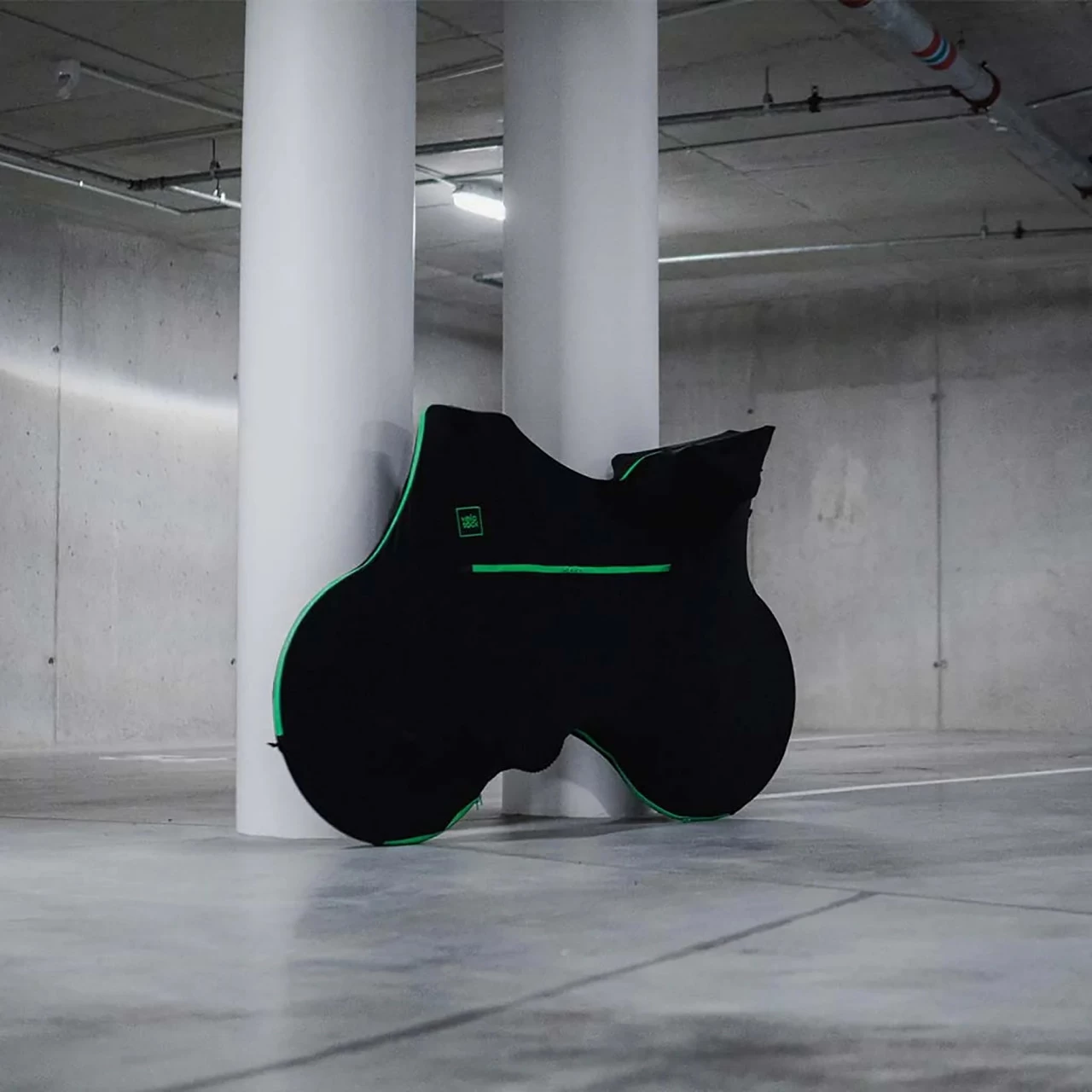 VELOSOCK Transport-Fahrradüberzug Black E Green Für Triathlon-Bikes (Durable + Water Repellent) 4 VELOSOCK Transport-Fahrradüberzug Black E Green Für Triathlon-Bikes (Durable + Water Repellent) – Bild 2