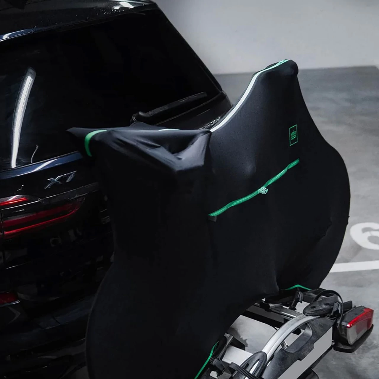 VELOSOCK Transport-Fahrradüberzug Black E Green Für Triathlon-Bikes (Durable + Water Repellent) 5 VELOSOCK Transport-Fahrradüberzug Black E Green Für Triathlon-Bikes (Durable + Water Repellent) – Bild 3